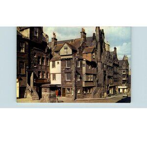 Vintage Postcard Unposted 1970s or 1960s Edinburgh John Knox's House High Street